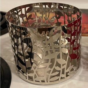 Decorative Silver Cutout Metal Accent Holder - Home Accents